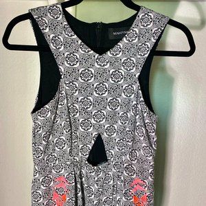 Minkpink Hugs N Kisses Playsuit - Black & White